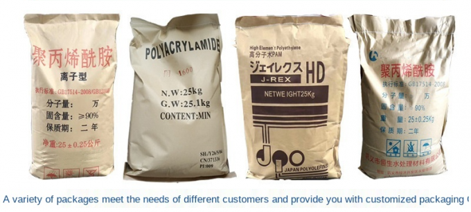 Chất rắn Pam Anion Cation Polyacrylamide Flocculant Chất gia tốc phân tử cao 10