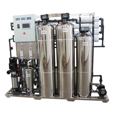 Hệ thống thẩm thấu ngược 2000L / giờ loại bỏ 98% muối TDS để cung cấp nước uống