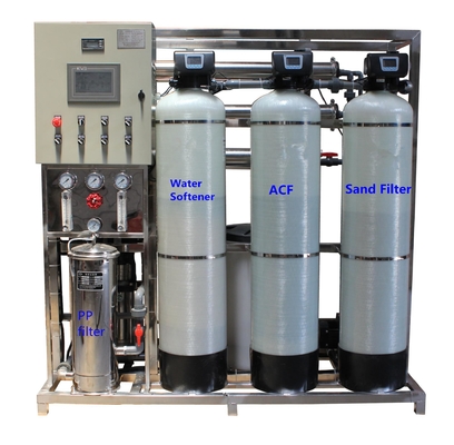 Hệ thống thẩm thấu ngược 1000L / H Loại bỏ muối Mangan Sắt Flouride Chì và Canxi