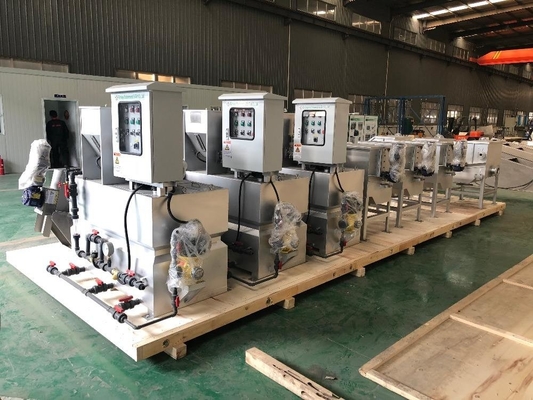 Thiết bị định lượng hóa chất polymer tự động ISO9001 cho tháp giải nhiệt