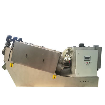 Máy xử lý nước thải hóa học Hệ thống khử nước bùn trục vít Hoạt động dễ dàng